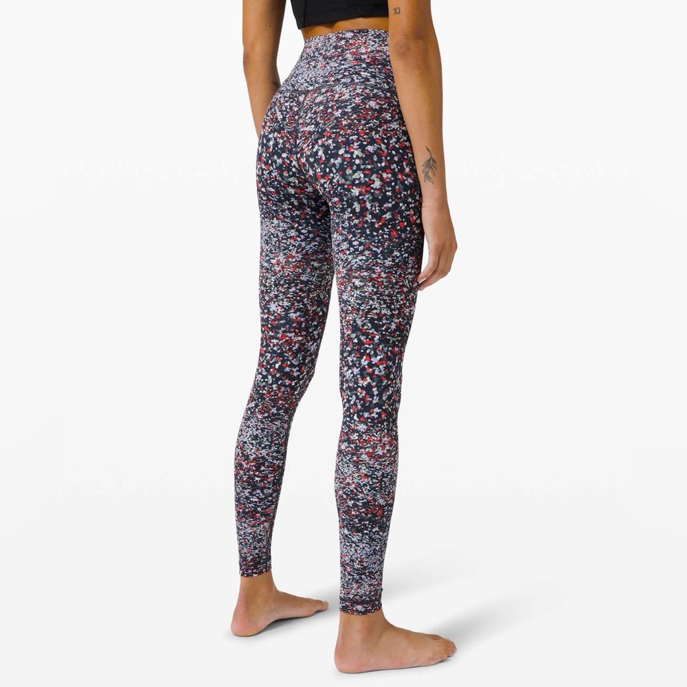 Lululemon Align High Rise Nulu Leggings 25” Water Blossom Multi Yoga Pilates, 6